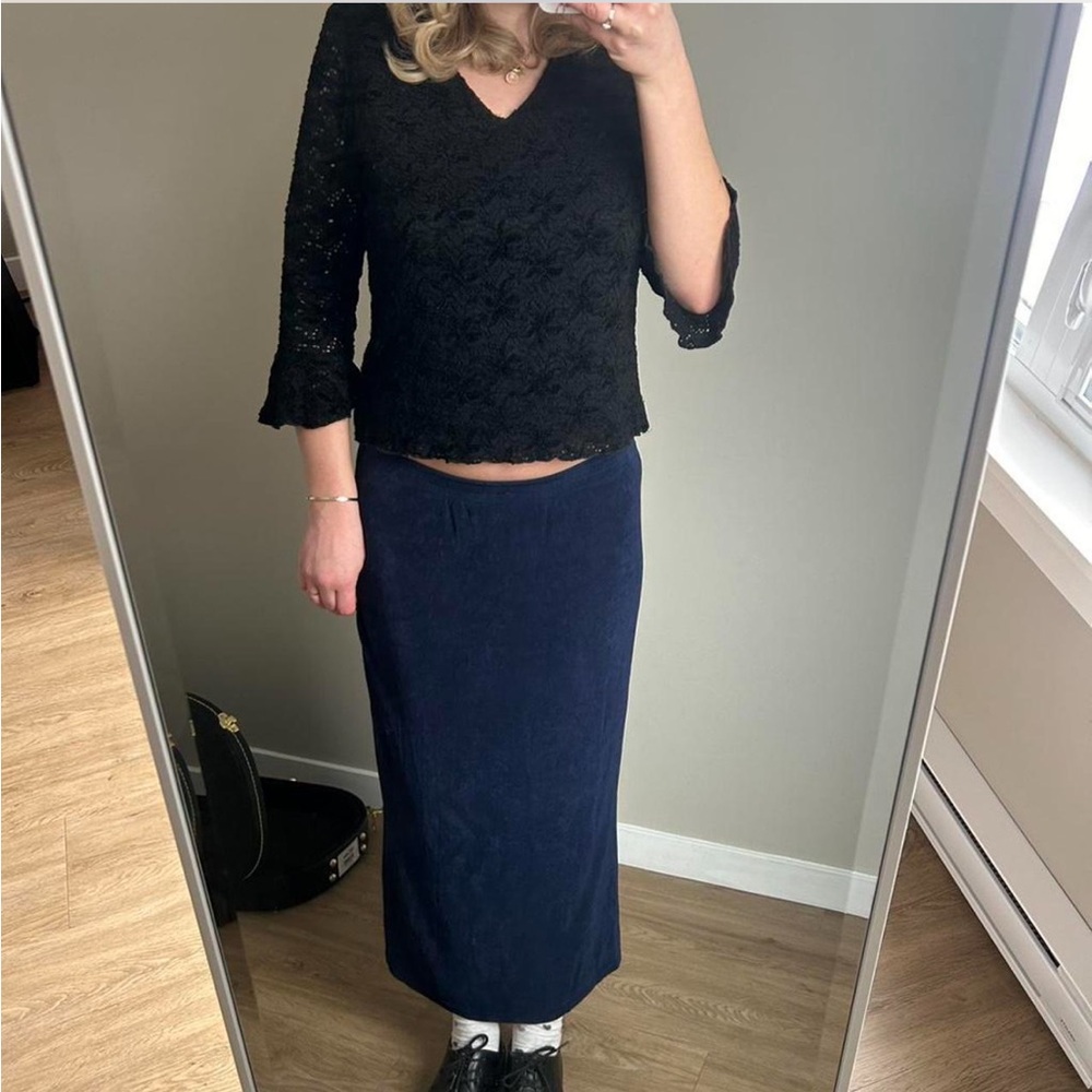 Weekenders Midnight Blue Maxi Skirt